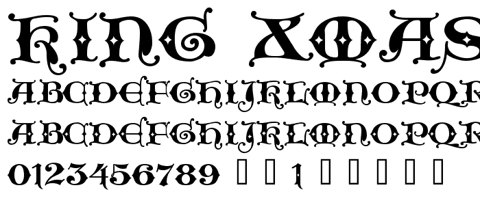 King Xmas font